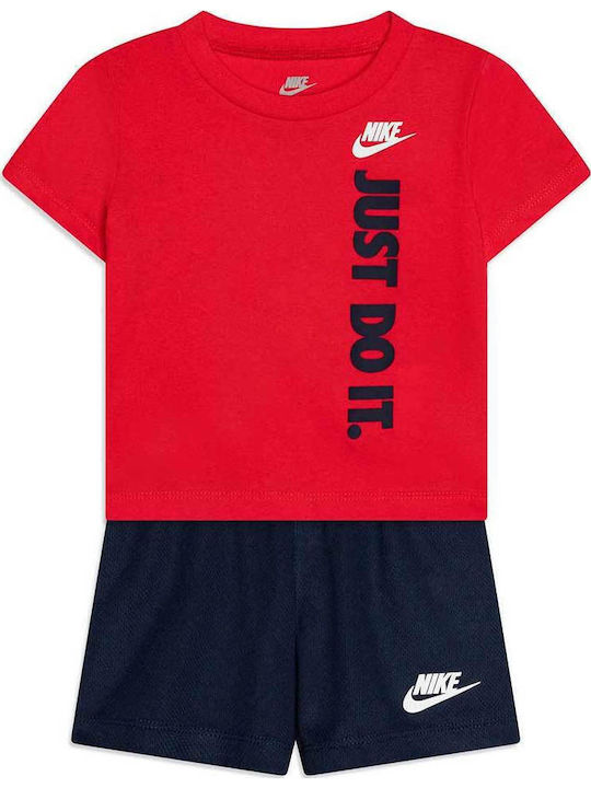 Kids' Set with Shorts Summer 2pcs Blue Sportswear