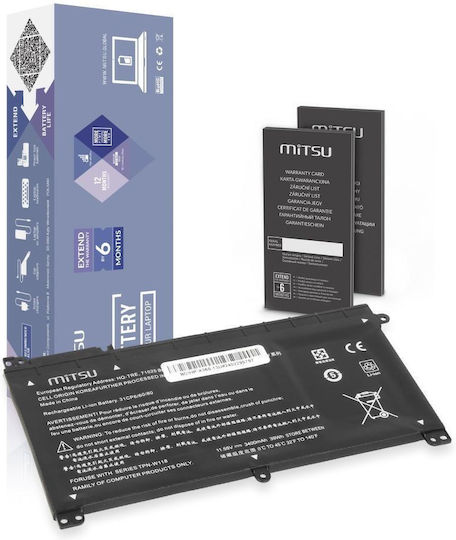 Mitsu Compatible Battery for HP Pavilion / Stream HP Pavilion X360 13-U101NW, 13T-U100, 13-U117NA with 3400mAh