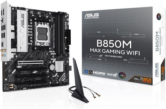 Asus B850M MAX Gaming WIFI Motherboard Micro ATX με AMD AM5 Socket 90MB1LL0-M0EAY0