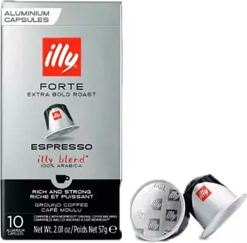 Illy Κάψουλες Espresso Forte Συμβατές με Μηχανή Nespresso 10caps