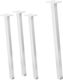 ML-Design Metallic Furniture Leg Suitable for Table / Coffee Table 4x4cm White