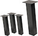 ML-Design ML-Design Metallic Furniture Leg Suitable for Table / Coffee Table 8x8x42cm Gray