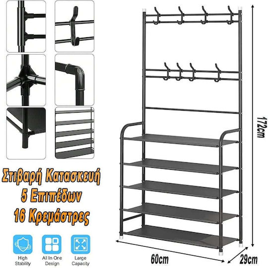 Entry Furniture with Hanger 60x29x172cm