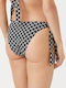 Bikini Slip mit Schnürchen Black-White A1W46042R57