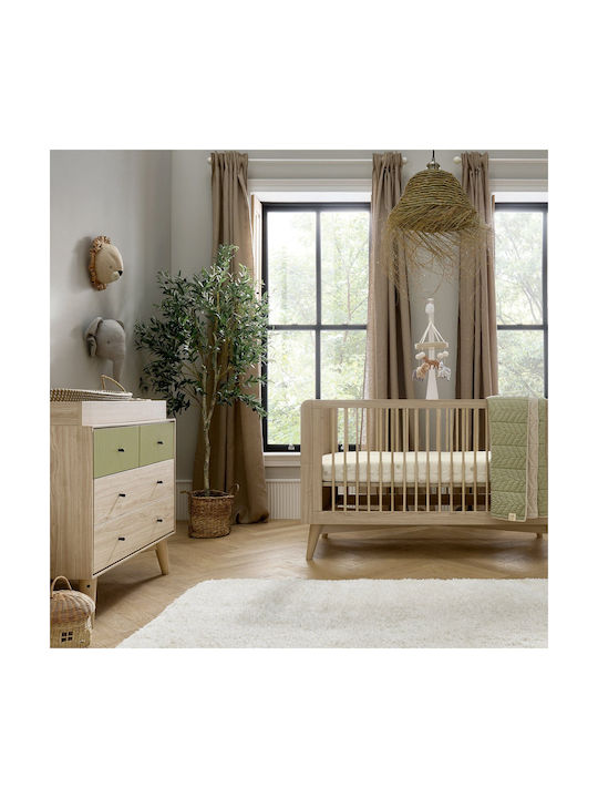 Mamas & Papas Coxley Nursery Furniture Set with Bed & Changing Table Beige / Beige