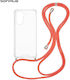 Sonique Armor Clear Silicone Case with Lanyard ...