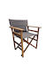 Director Chair Wooden Shorea Red Shorea Gray 62x55x83cm
