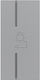 Seano Scs Right Dimmer Plate 1 Module Aluminium