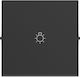 Seano Indicator Lamp Tile Dark Grey