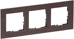 Seano Natura 3-Gang Frame Dark Oak