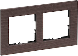Seano Natura Frame 2-Gang Dark Oak
