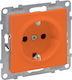 Legrand Seano Single Power Socket Orange