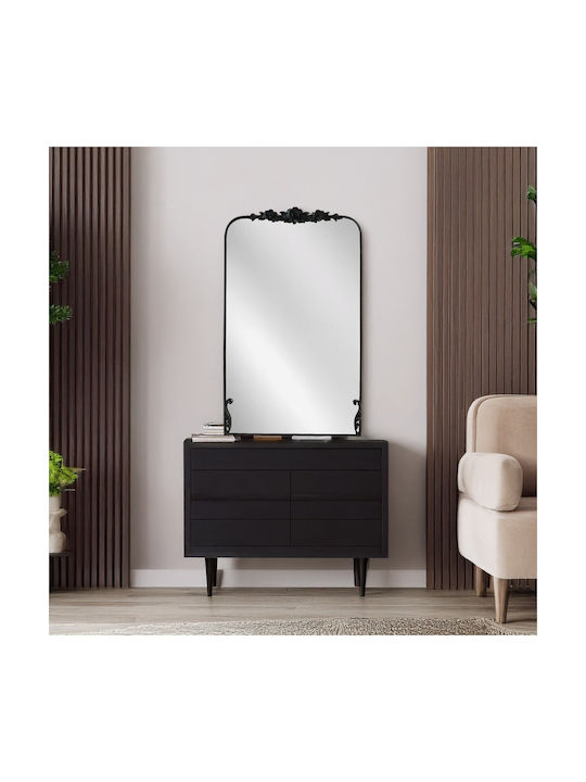 Artekko Wall Mirror with Black Metallic Frame 9...