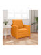 Armchair Bed Dark Yellow 74x77x81cm