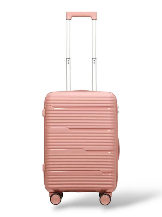 Playful Bags Cabin Travel Suitcase Hard Pink wi...