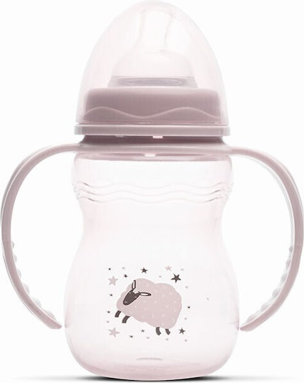 Lorelli Educational Sippy Cup Plastic with Handles Pink for 0m+m+ 250ml