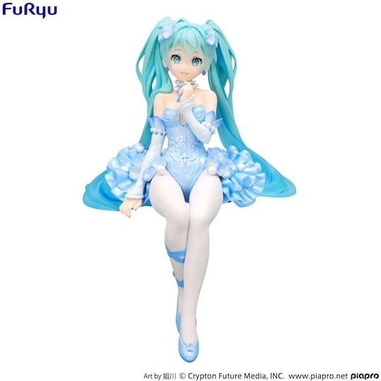 FuRyu Hatsune Miku Opritor De Tăiței - Zână A Florii Nemophila Găleată Albastră Figurină 15 cm