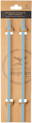 Estia Straw Tumbler XL Straw for Thermos 900ml made of Plastic Sky Garden 2τμχ Turquoise
