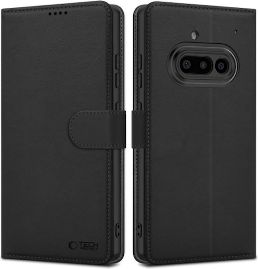Tech-Protect Matte Wallet Σιλικόνης / Δερματίνης Μαύρο (Nothing Phone (3a))