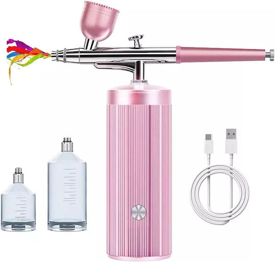 Αερογράφος Airbrush System με Δοχείο 10ml και Κομπρεσέρ Μπεκ 0.3mm Πίεση 1.9bar Μπαταρίας