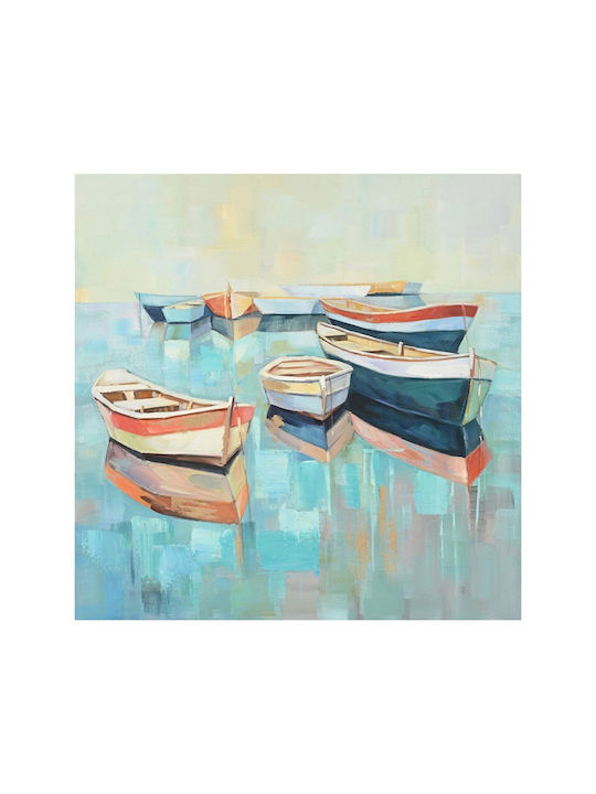 Inart Boatty Εξάπτυχος Πίνακας σε Καμβά 100x100cm