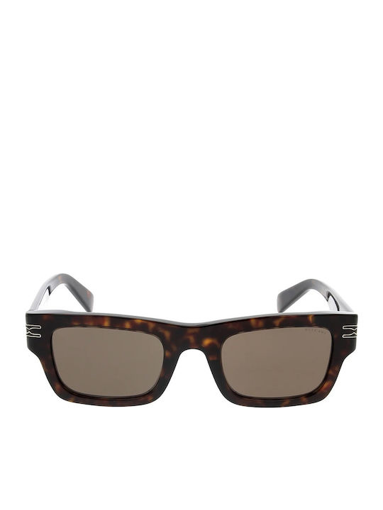 Bvlgari Unisex Sonnenbrille mit Braun Schildkröte Kunststoff Gestell und Braun Linse