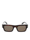Bvlgari Unisex Sonnenbrille mit Braun Schildkröte Kunststoff Gestell und Braun Linse