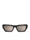 Bvlgari Damen Sonnenbrille mit Schwarz Kunststoff Gestell und Schwarz Linse