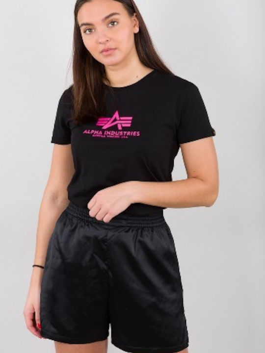 Alpha Industries Women's Blouse Black, Neon Pink