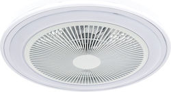 IQ Πλαφονιέρα 31cm με Φως Λευκή CF-1606