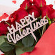 Acrylic Bouquet Decoration Happy Valentines Rose Gold