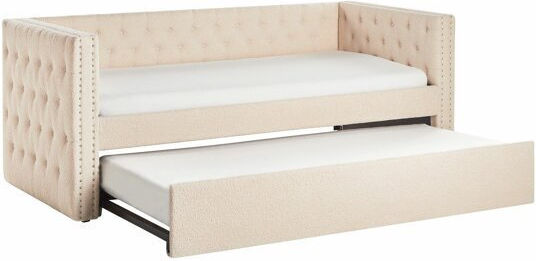 Kids Bed Single with Sliding Bed Brown for Mattress 90x200cm