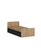 Kids Bed Classic Single Brown for Mattress 90x190cm
