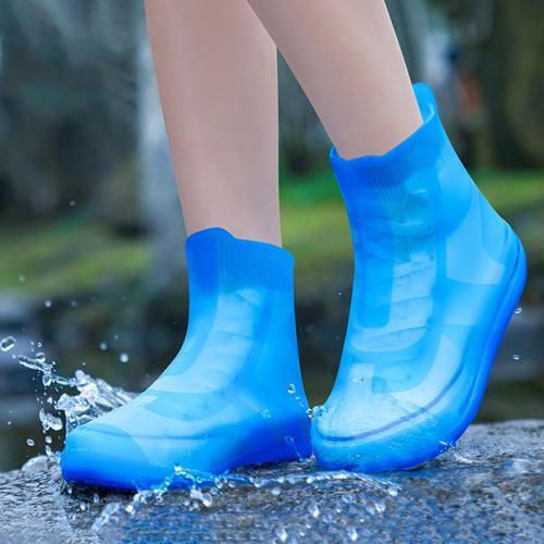 Concentrated Waterproof Silicone Shoe Cover Wear-Resistant Size L 37-39 Blue
