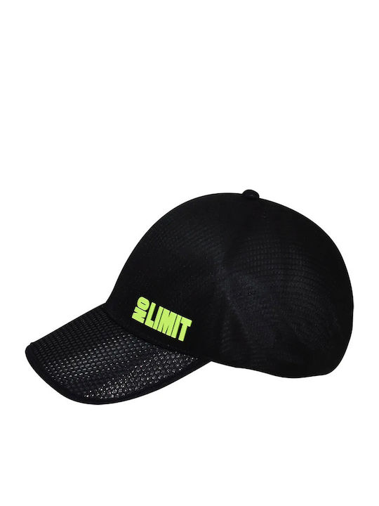 Sports Cap Jockey Black 100% Acrylic Inner Pocket 58cm