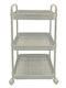 TnS Plastic Kitchen Trolley 3 Tiers Beige 40x26x100cm