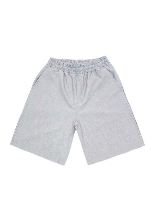 Henry Clothing Ανδρική Βερμούδα Γκρι