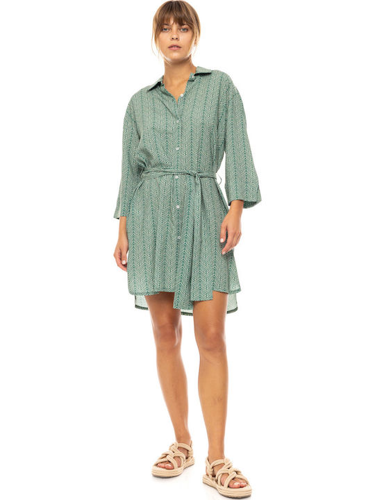 Pink Label Feminin Rochie de Plajă Verde