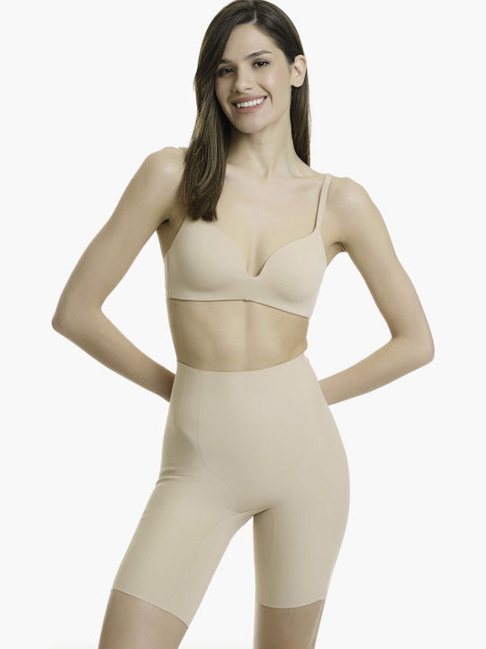 Walk Boxer Σύσφιξης και Ανόρθωσης Χωρίς Ραφές Μπεζ