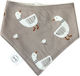 Tiny Toes Bandana Stoff Braun