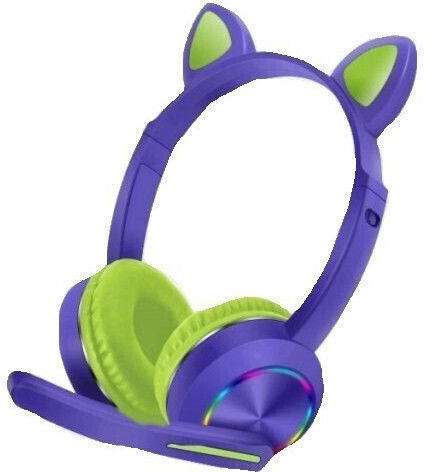 AKZ-K20 Over Ear Gaming Headset με σύνδεση 3.5mm Μωβ