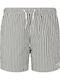Men's Swimwear Shorts Green Striped