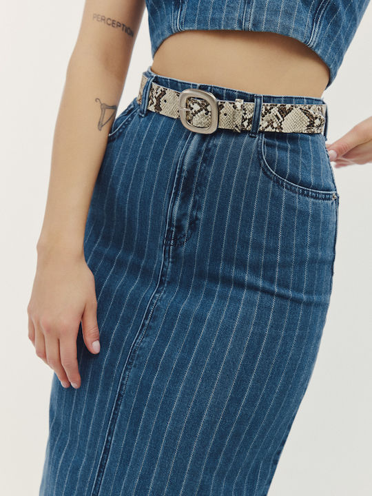 Leather Women's Belt White