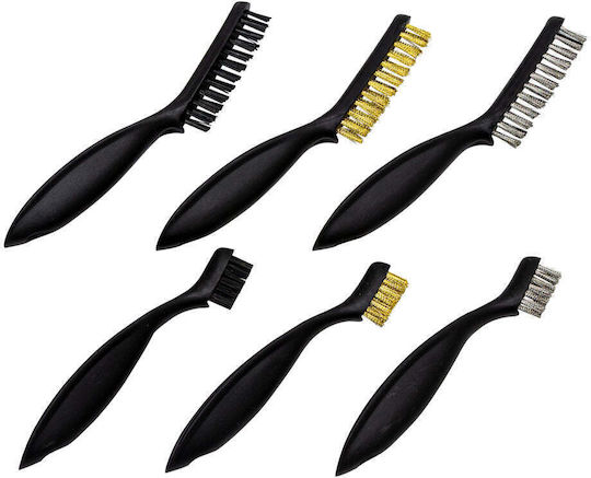 Steel Nylon Brass Wire Brush Set 6pcs