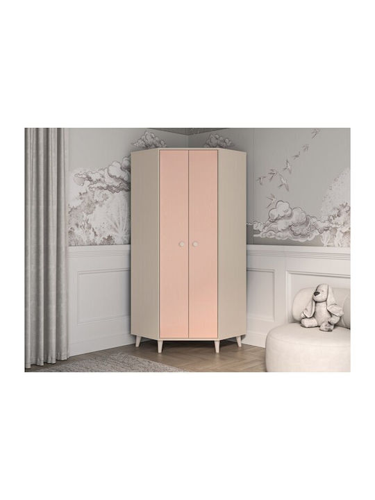 Double Door Wardrobe Corner Tortoli 100 Light B...