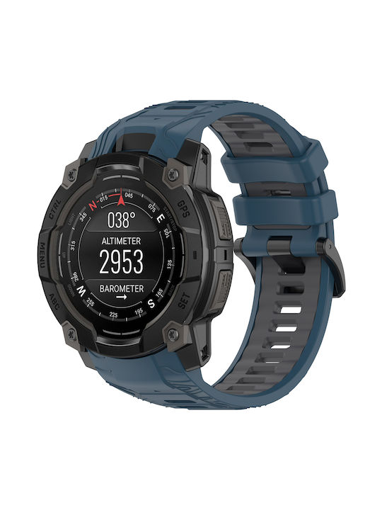 Techsuit W077 Curea Albastru Marin Garmin Instinct 3 45mm