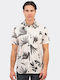 Short-sleeved Shirt Floral White