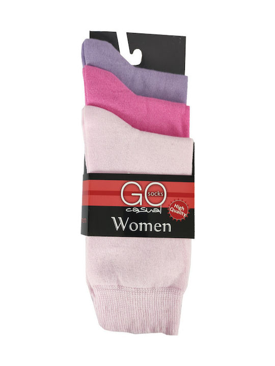 Sensi Дамски Чорапи Pink / Lilac / Fuchsia 3Пакет