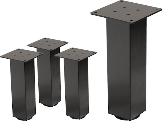 ML-Design ML-Design Metallic Furniture Leg Suitable for Table / Coffee Table 8x8cm Gray