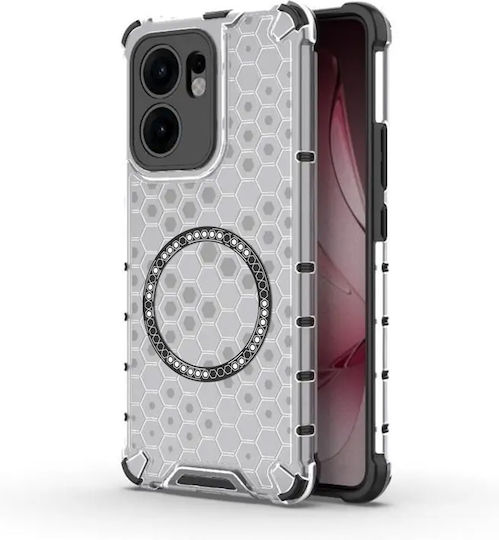 Techsuit Honeycomb Bumper Silicone White (Oppo Reno13 F / FS)